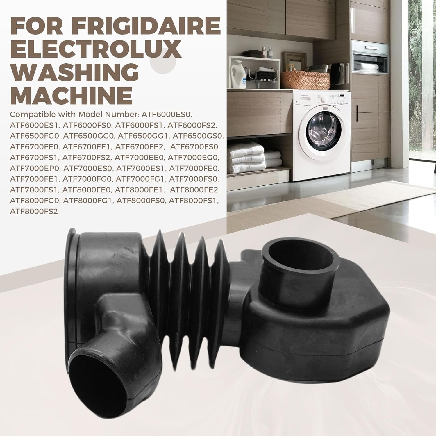 Aniceparthy 134455900 Washer Hose, Tub to Pump Hose Replacement For Frigidaire