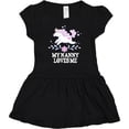 thumbnail image 3 of Inktastic My Nanny Loves Me Girl Unicorn Girls Baby Dress, 3 of 5