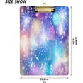 thumbnail image 3 of FMSHPON Drean Starry Sky Clipboard Hardboard Wood Nursing Clip Board and Pull for Standard A4 Letter 13x9 inches, 3 of 7