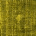 thumbnail image 1 of Ahgly Company Machine Washable Indoor Square Oriental Yellow Industrial Area Rugs, 3' Square, 1 of 4