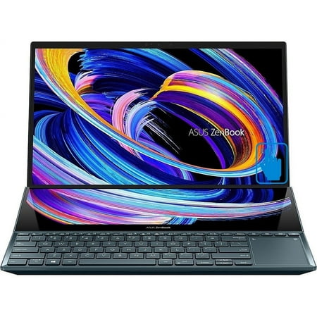 Restored ASUS ZenBook Pro Duo Gaming/Entertainment Laptop (Intel i9-12900H 14-Core, 32GB LPDDR5 4800MHz RAM, 4TB PCIe SSD, GeForce RTX 3060, 15.6in 60 Hz Touch Win 10 Pro) (Refurbished)