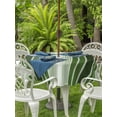 thumbnail image 4 of Outdoor Tablecloth with Umbrella Hole Zipper Forest Green Ombre Stripe Round Tablecloth 60" Waterproof Outside Table Cloth Farmhouse Simple Striped Patio Table Cover Tablecloths for Picnic Party, 4 of 8