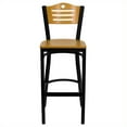 thumbnail image 1 of Flash Furniture Hercules 30" Black Back Metal Bar Stool in Natural, 1 of 4