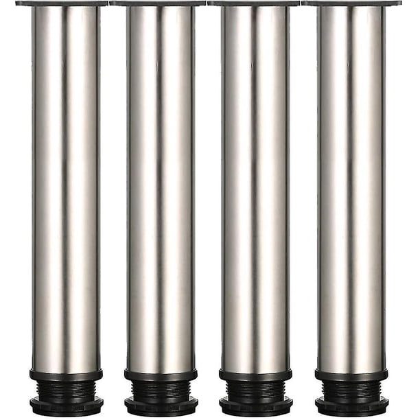 Pata De Mueble 4 Patas Ajustables De 300 Mm De Altura Espesar Las Patas Del Gabinete Patas De Mesa Patas De Muebles. Acero cepillado sin manchas. Altura Ajustable 0-15mm Co