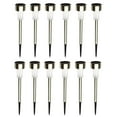 thumbnail image 1 of 12pcs Solar LED Lawn Lights Waterproof Outdoor Garden Landscape Lamps(White, 1 of 7