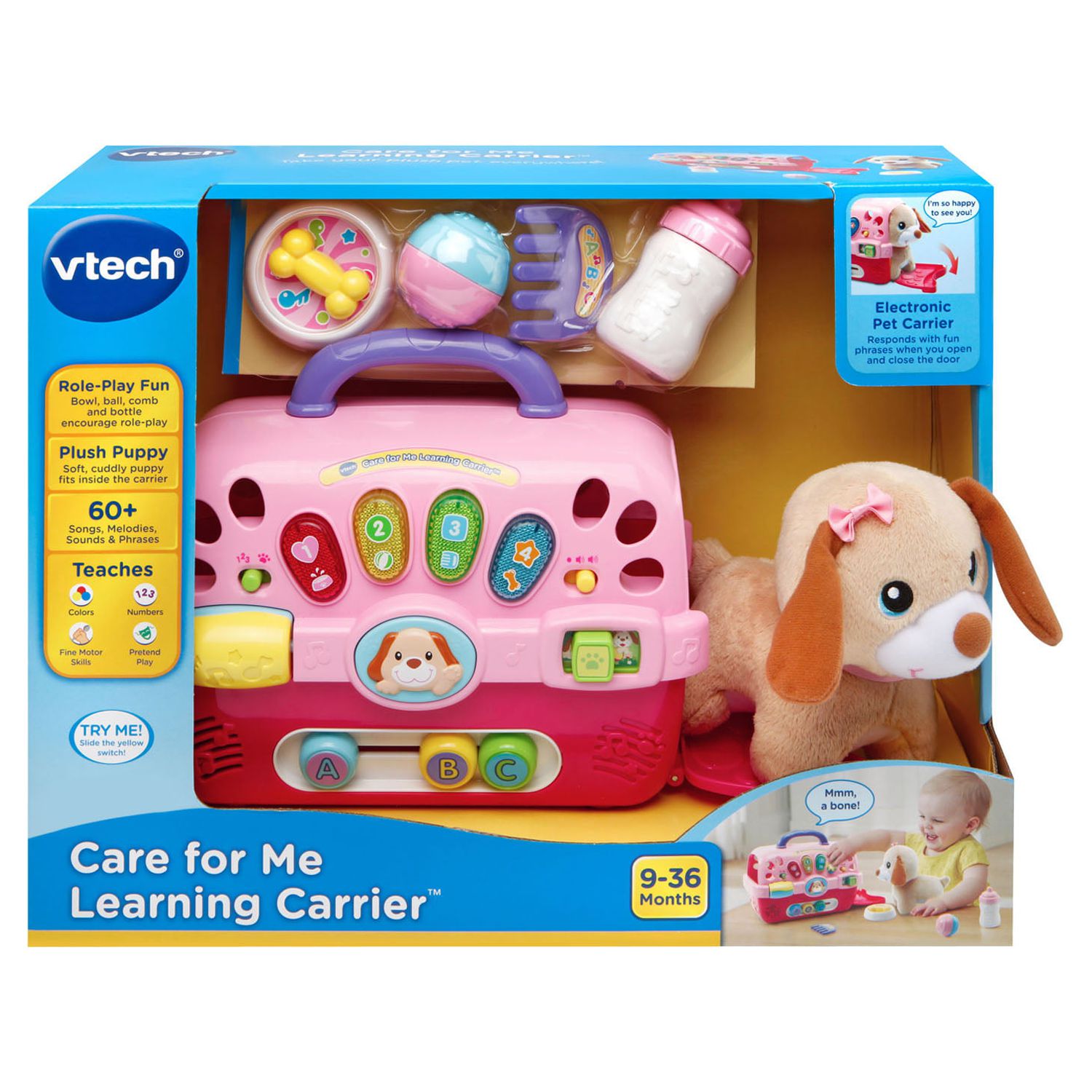 VTech, Care for Me Learning Carrier, Infant Learning, Role-Play Toy - image 7 of 9