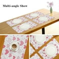 thumbnail image 6 of Qxltty Valentine Day Pink Hearts Pattern Placemats Set of 1 Heat Resistant Non-Slip Place mat for Dining Table Washable Durable Polyester Woven Table Decorations, 6 of 10