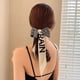 thumbnail image 3 of 2023 New Fashion Silk Scarf Hair Band Long Ribbon Bow Korean Printing Letter Hair Scarf Women Ponytail Holder Hair Accessories, 3 of 4