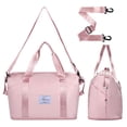thumbnail image 2 of Bolsa de viaje Trifabricy, grande, impermeable, rosa, para mujer, 2 of 7