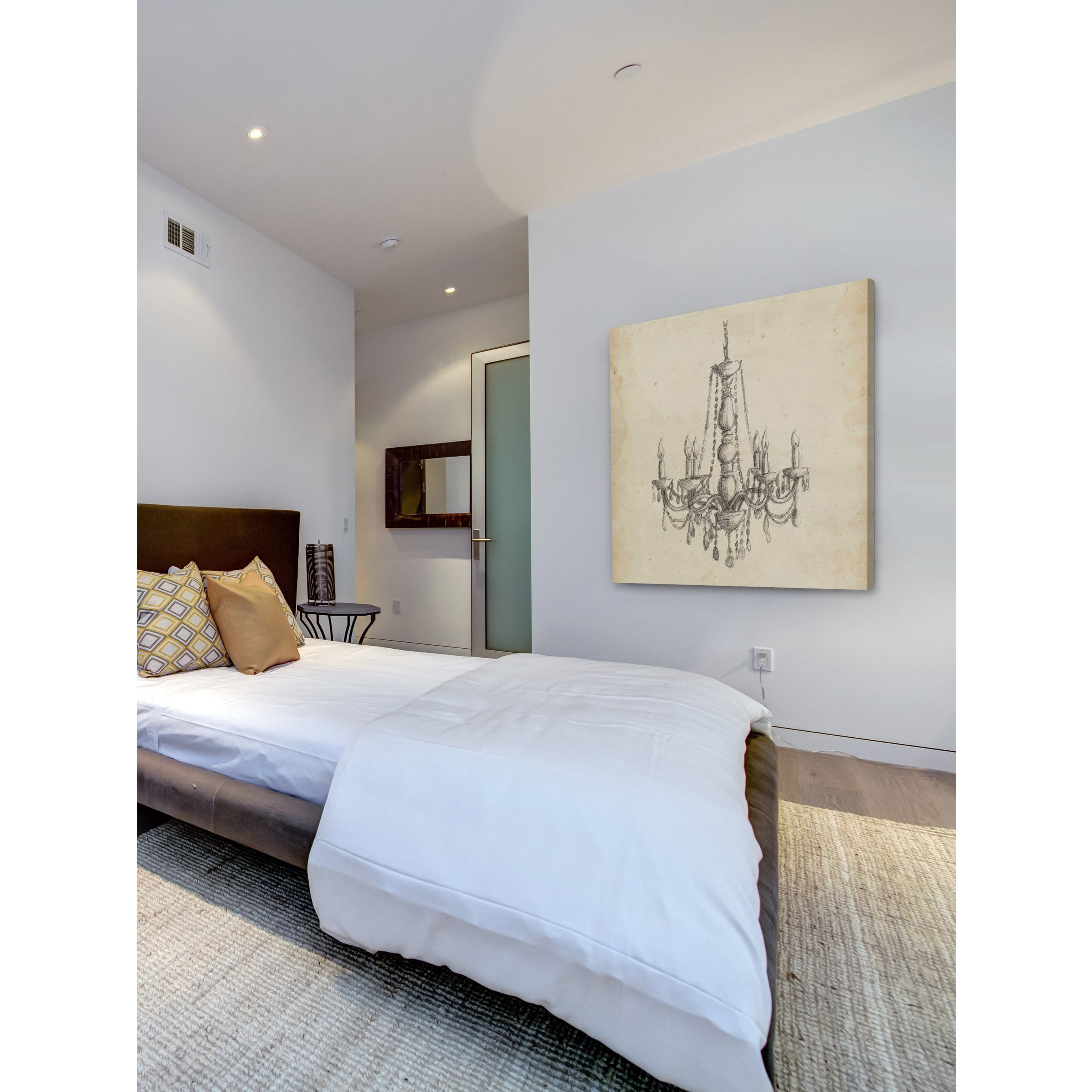 Marmont Hill "Classical Chandelier II" Painting Print on Wrapped Canvas
