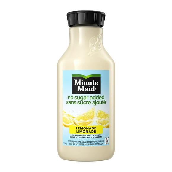 Minute Maid No Sugar Added Lemonade Bottle, 1.54 Liters, 1.54