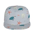 thumbnail image 2 of Haiem Turtles And Shells Classic Snapback Cap Flat Bill Hat Baseball Cap Adjustable Size Cotton Dad Hat, 2 of 9