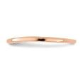 thumbnail image 3 of Solid 10k Rose Gold Contoured Curved Notched Wedding Band Ring Size 8, 3 of 7