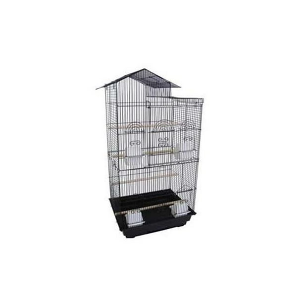 Moyenne Cage à Oiseaux de Jardin Intérieur Extérieur Carrée en Fer