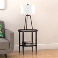 thumbnail image 4 of Henn&Hart 20" Blackened Bronze Metal/Glass Side Table, 4 of 7