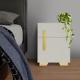 thumbnail image 5 of Smart Bedside Cabinet, Grey Password Lock Nightstand with LED Light, Phone Charging Anti-Theft Storage Cabinet for Bedroom Home Office, 5 of 16