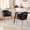 Black,Gold, variant on Emerald,Gold Emerald Velvet Upholstered Dining Chair Set of 2 - 31.25 in Height with Gold Frame for Modern Dining Room Seatin