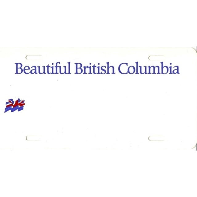 Design it Yourself British Columbia Plate. Free Personalization on Plate