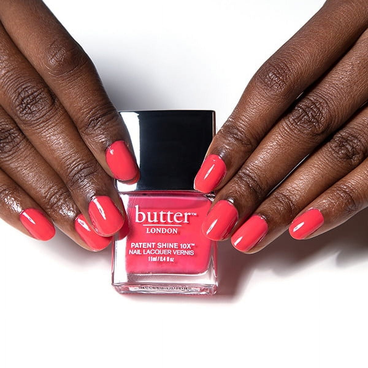 Butter London Patent Shine 10X Nail Lacquer, Flusher Blusher, 0.4 Fl Oz