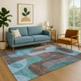 thumbnail image 7 of Addison Rugs Mayfield Premium Machine Washable Transitional Abstract Brown Rectangle Rug, 8' x 10', 7 of 7