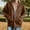C-Coffee, variant on 2025 Women's Street Long Sleeve Womens Sweat Shirt Coat Sweatshirt Hooded Zipper Drawstring Pullover Hoodie Solid Color Coat Casual Sweatshirt for Women Warm Outwear