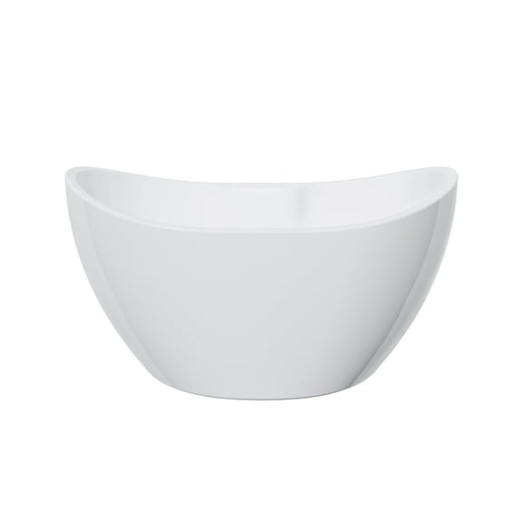 A And E Bath And Shower Turin-56-NF 56" Free Standing Acrylic Soaking Tub - White