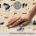 thumbnail image 6 of ODIKA 8'x10' Washable Area Rug Non-Slip Chair-Friendly Mat Print Paws Boho Scattered Bones Spotted Details Alfombra Para for Dining Room, Large Office, Lounge, 6 of 7