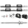 thumbnail image 2 of Husillo de bolas de riel de guía lineal husillo de bolas de acero de rodamiento precisión 2PCS para equipos automáticos Medición de precisión 4PCS Bloques deslizantes con ANGGREK Otros, 2 of 8