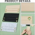 thumbnail image 3 of 6Pcs 3 Colors Wool Felt Purse Organizer Insert Mini Envelope Handbag Shaper Premium Felt Bag Accessories with Iron Grommets Rectangle Mixed Color 7x17x0.3cm Hole: 9.5mm 2pcs/color, 3 of 9