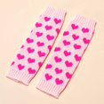 thumbnail image 5 of lnmuld Cute Leg Warmers Knitted Leg Warmers Fashionable Heart Pattern Design Cozy Foot Sleeves for Casual Wear and Dance Size:One Size, 5 of 7