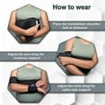 thumbnail image 3 of Wonder Care-Left Right Shoulder Immobilizer Arm Sling Elastic Brace for Clavicle Collar Bone Dislocation Subluxation Shoulder stabilizer Compression Brace After Rotator Cuff Surgery - Black-Size 6, 3 of 7