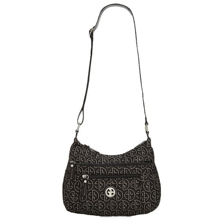 Giani Bernini Circle Signature Lurex Hobo (Black)