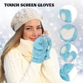 thumbnail image 2 of Guantes sin dedos para mujer Guantes de gato Guantes cálidos de felpa sintética Guantes de gato bonitos para los dedos Guantes de invierno para cosplay Equipamiento para deportes de invierno, 2 of 4