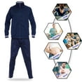 thumbnail image 3 of Mens Athletic 2 Piece Tracksuit Sets Casual Jogging Suits Full Zip Sports Set Stand-up collar Sweatsuit fo Men NavyM, 3 of 5