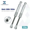 thumbnail image 3 of Unique Bargains 2pcs 8inch 380N/84Lbs Universal Gas Struts Shocks Silver Tone for Car Truck RV Boat, 3 of 7