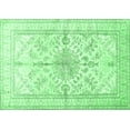 thumbnail image 1 of Ahgly Company Indoor Rectangle Medallion Emerald Green Traditional Area Rugs, 2' x 3', 1 of 4