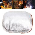 thumbnail image 4 of Welding Gloves, Fireplace Gloves Fireproof Stick Welding Gloves High Temperature Hand Guard Shield Heat Shield Split Cowhide Leather Welding Gloves Aluminized Back Welding Hand Pad, 4 of 7
