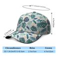 thumbnail image 4 of Monstera Dad Hat, Adjustable Baseball Cap with UV Protection, Colorful Boho Hawaiian Print and Vibrant Floral Design Performance Hat for Men Women Casual Wear, 4 of 7