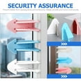 thumbnail image 2 of Mobutofu Child Proof Lock for Sliding Window 6Pcs Blue Abs Material Safety Design, 2 of 8