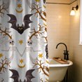 thumbnail image 6 of Halloween Shower Curtain, Black Bat Polyester Fabric Bathroom Decor Curtain, Machine Washable Waterproof, Halloween Holiday Gift for Women Men, 72 x 72 Inches, 6 of 7