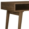 thumbnail image 3 of Simpli Home Clarkson SOLID ACACIA WOOD Contemporary 60 inch Wide Desk with side drawers in Rustic Natural Aged Brown, 3 of 12