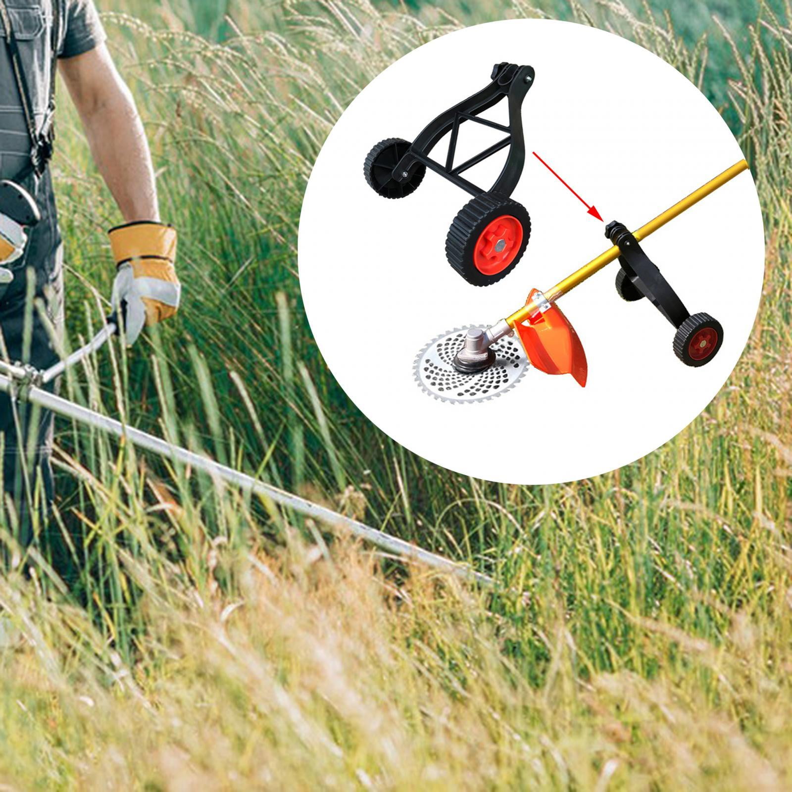 Grass trimmer on wheels sale