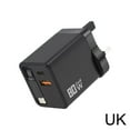 thumbnail image 1 of 80W GaN Fast Charger, Retractable USB-C Cable, Dual Port, for Phone, Laptop, Desktop, 1 of 7