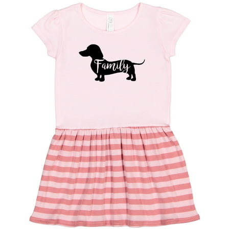 

Inktastic Family Dog- Short Haired Dachshund Gift Toddler Girl Dress