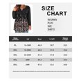 thumbnail image 3 of TIYOMI Women's Plus Size Tops Swing Flowy Long Sleeve Tunics 3X Pleated Black Flower Blouse Henley Dressy Shirts Buttons Up Babydoll Pullover Loose Fit Blouses Spring Fall Tunics 3XL 22W 24W, 3 of 4