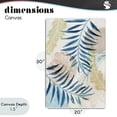 thumbnail image 4 of Stupell Industries Bohemian Palm Fronds in Pastel Haze Canvas Art, 20 x 30, by Nan, 4 of 8