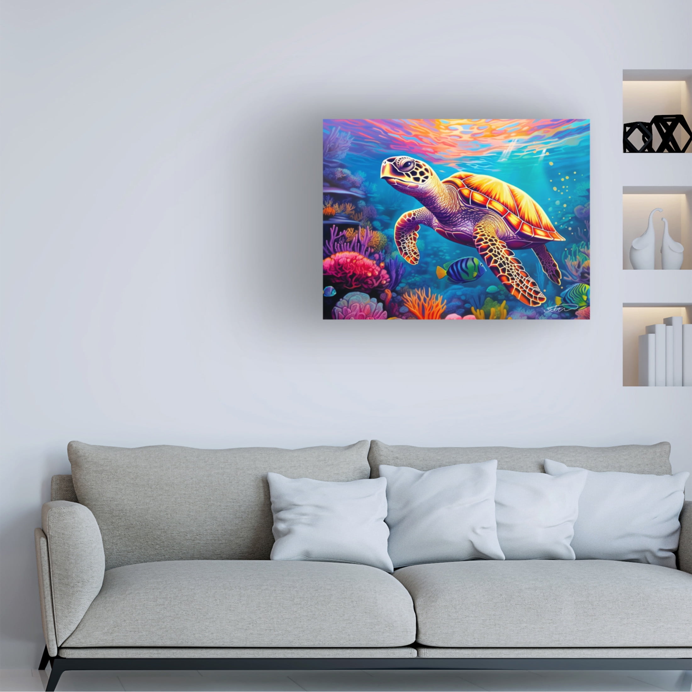 Canvas Wall Art - Stewart 'Caribbean Dream' Wall Art for Living Room, Bedroom, or Office Décor by Trademark Fine Art - 19 x 14 Inches
