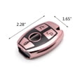 thumbnail image 6 of Xotic Tech for Mercedes Benz Key Fob Cover, Full Sealed Soft TPU Remote Smart Key Fob Case for Mercedes Benz C E G S M CLS CLK Class, Rose Gold, 6 of 8