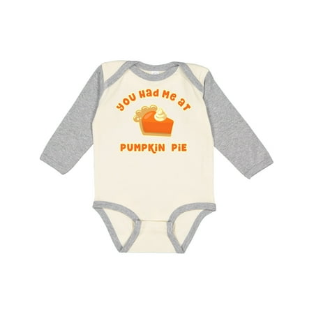 

Inktastic Had Me At Pumpkin Pie Boys or Girls Long Sleeve Baby Bodysuit