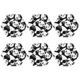 thumbnail image 2 of Balery 6 Pcs Seamless Pattern Cute Pandaleather Coasters Set, Drink Table Cup Coasters For Living Room Kitchen Coffee Decor, 2 of 9